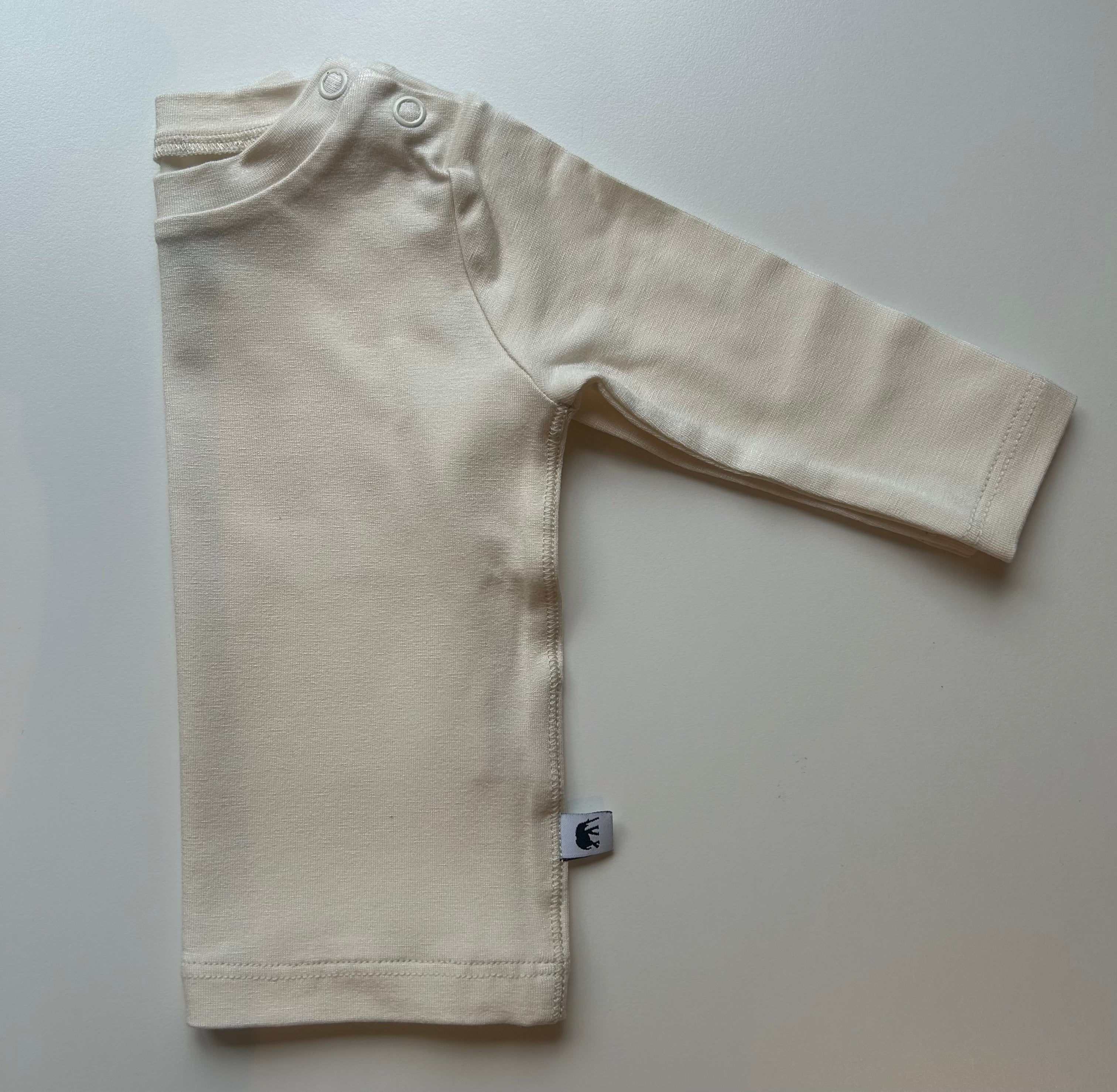 Bamboo Baby Long Sleeve T-Shirt - CREAM