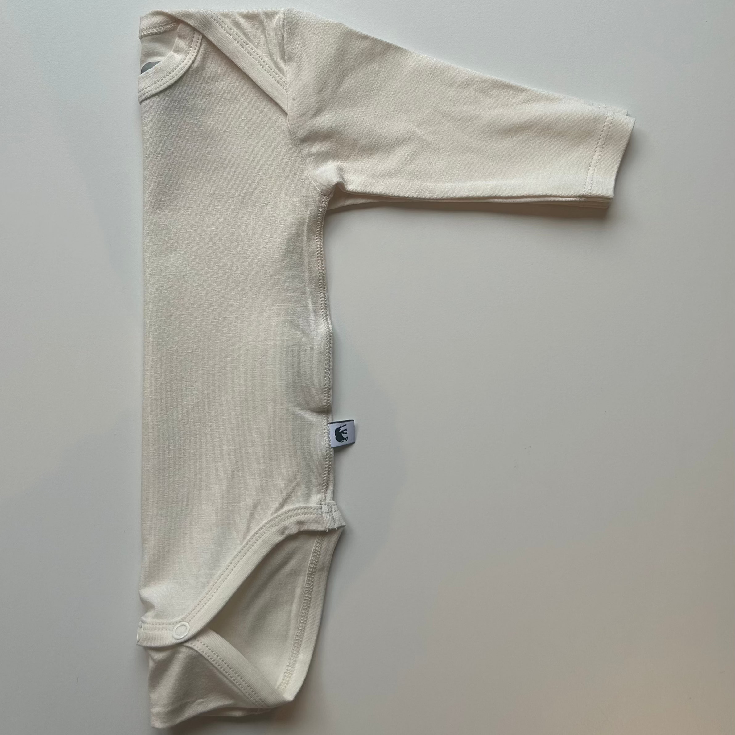 Bamboo Baby Long Sleeve Body - CREAM