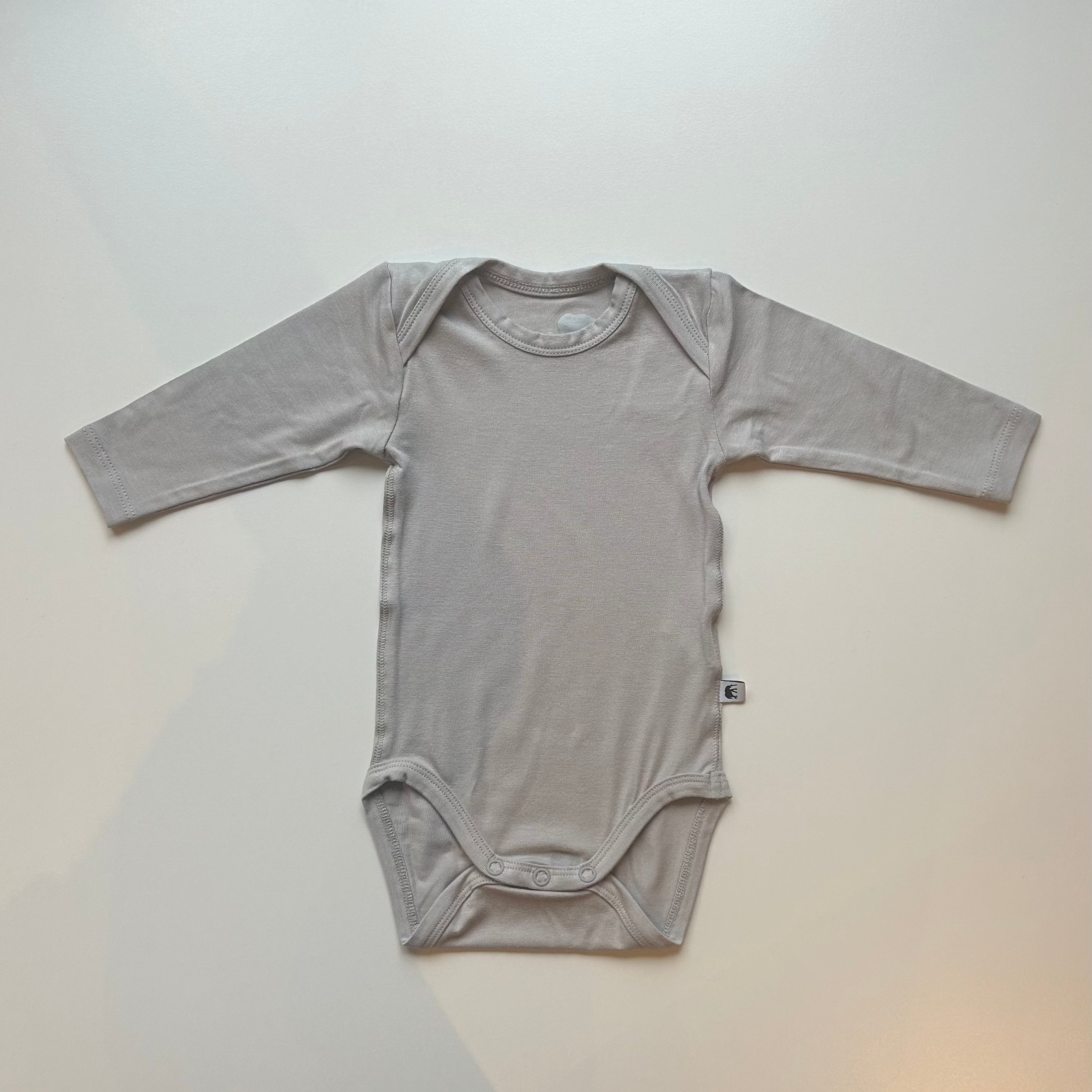 Bamboo Baby Long Sleeve Body - GREY