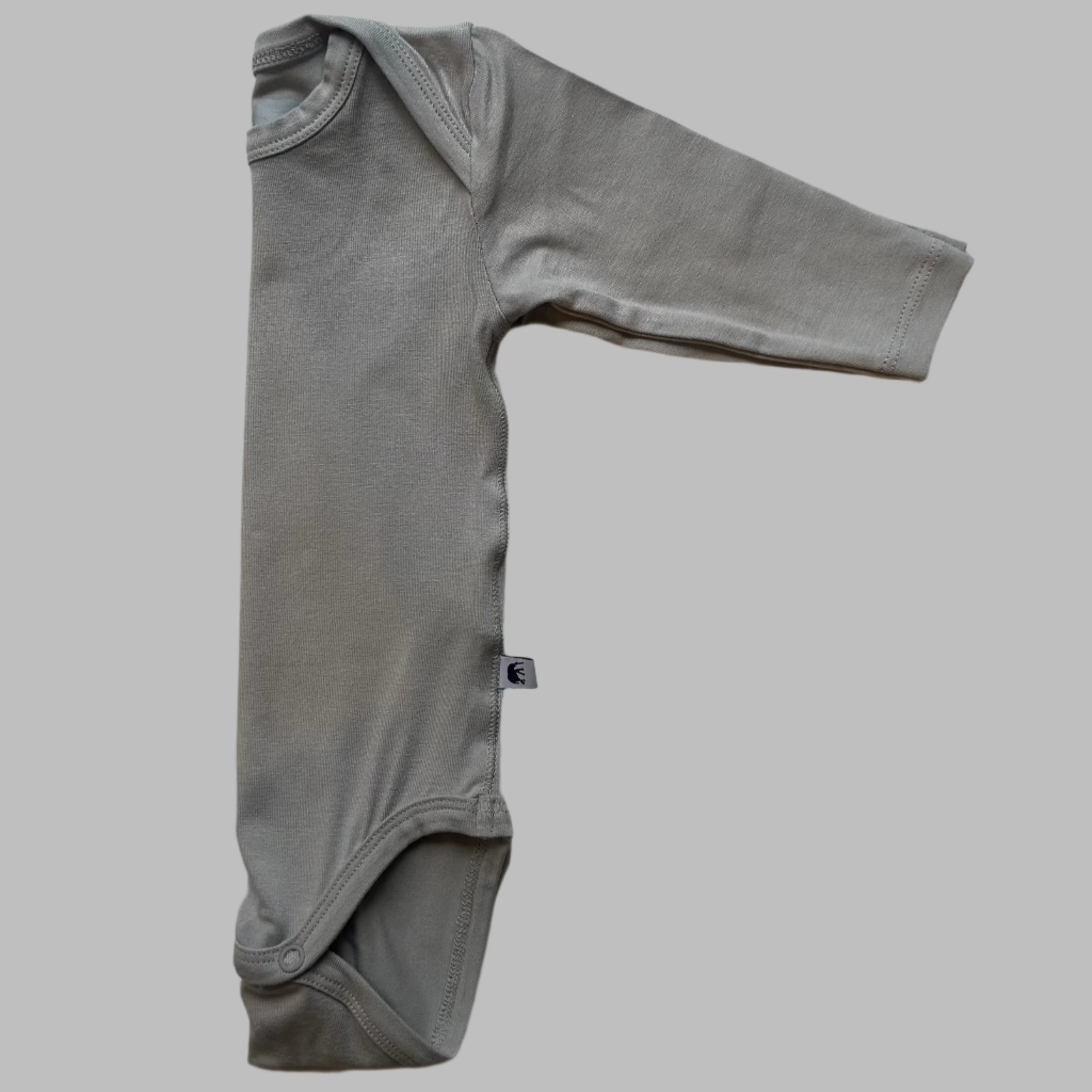 Bamboo Baby Long Sleeve Body - GREY